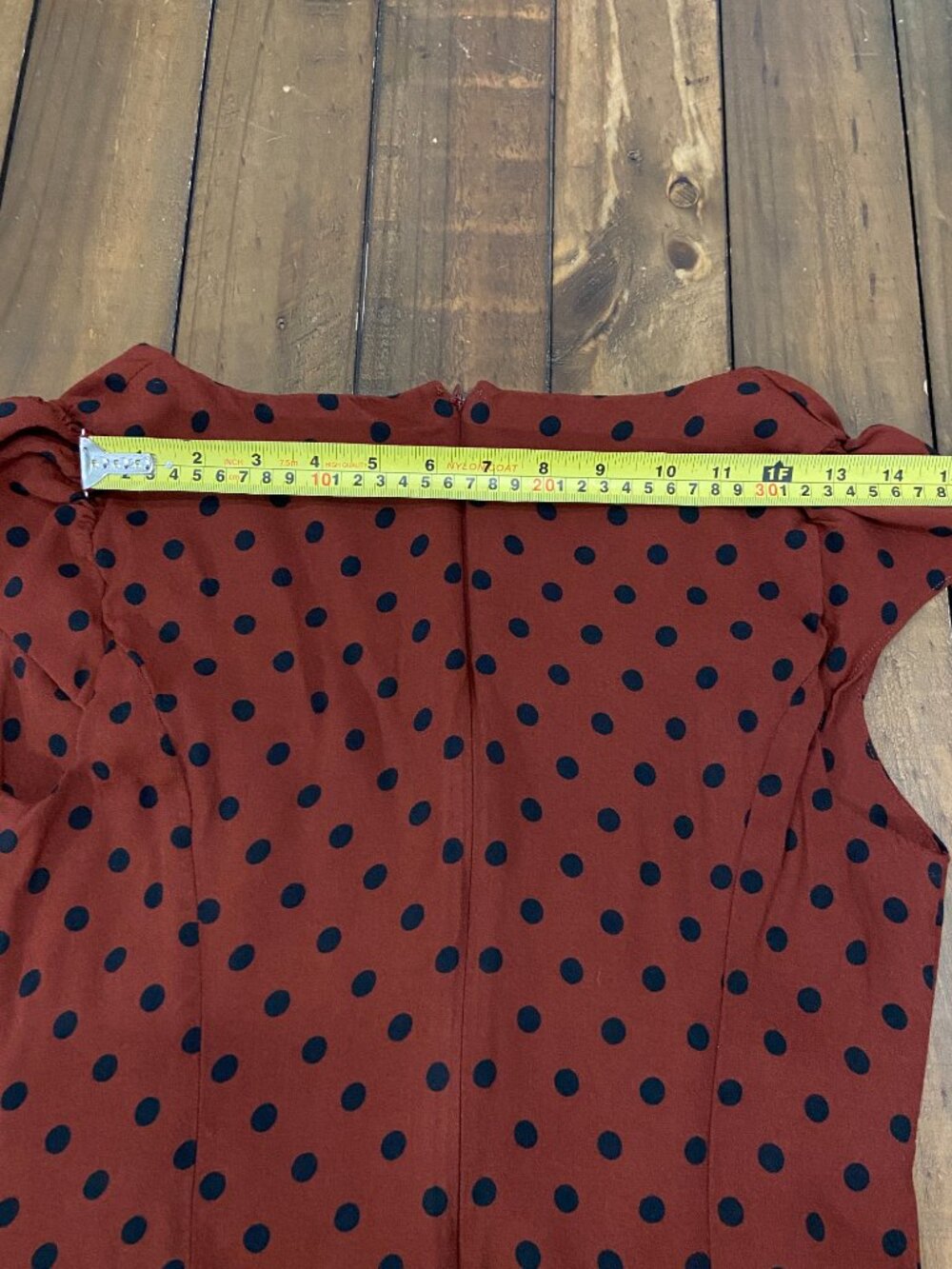 Reformation Wilda Midi Dress Fig Jam Dot Brown Polka Dot 10 - Picture 4 of 10